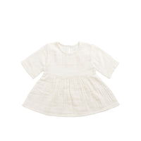 Organic Cotton Muslin Estelle Top - Parchment Childrens Top from Jamie Kay Australia