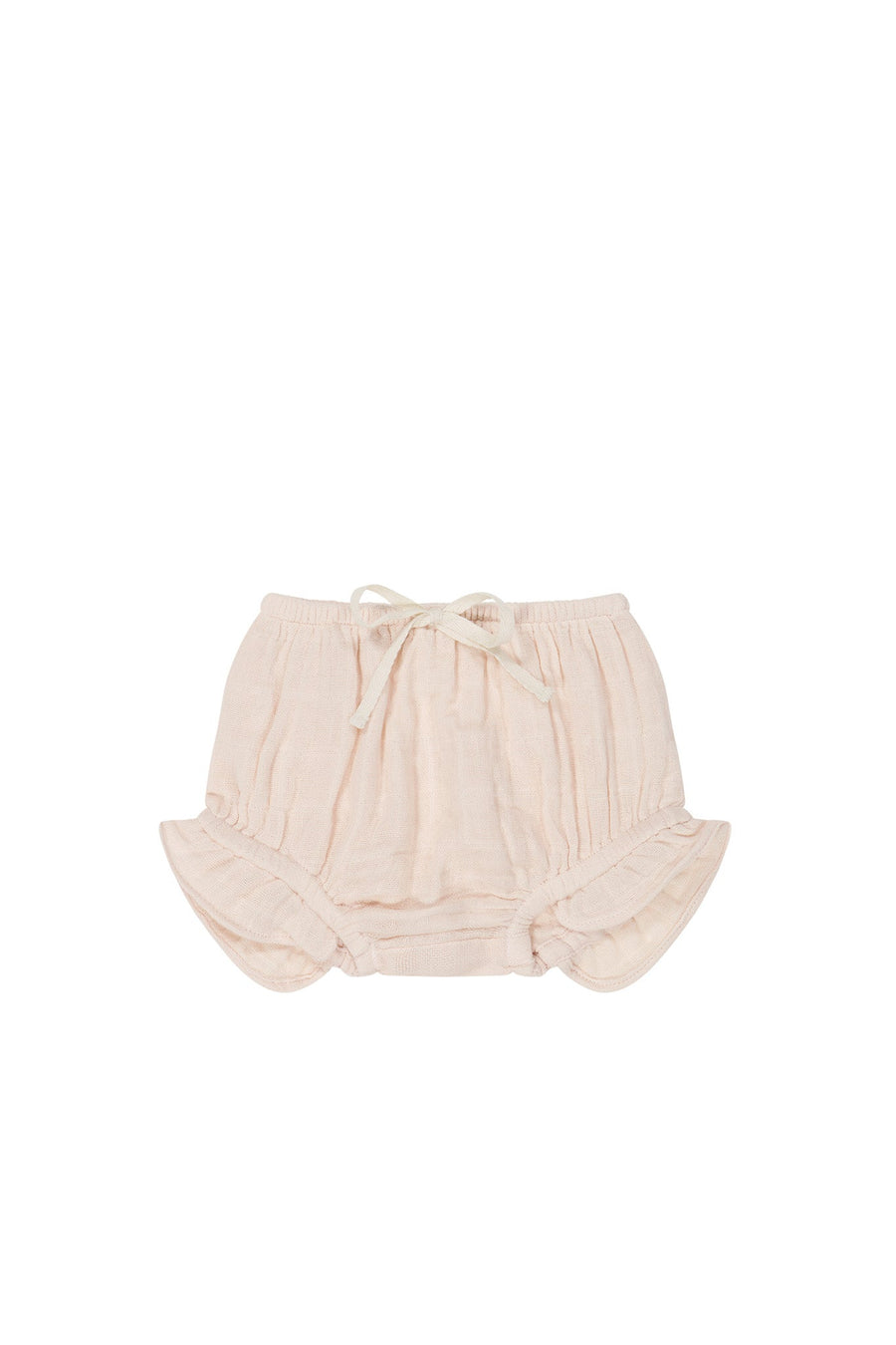 Organic Cotton Muslin Frill Bloomer - Ballet Pink Childrens Bloomer from Jamie Kay Australia