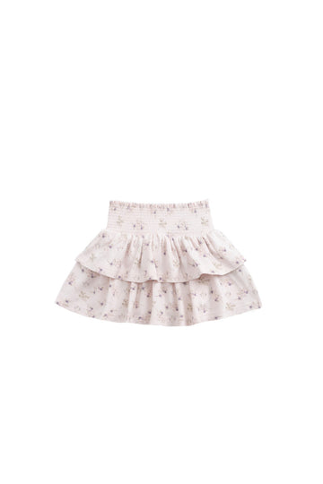 Organic Cotton Ruby Skirt - Sweet Pea Floral Childrens Short from Jamie Kay Australia