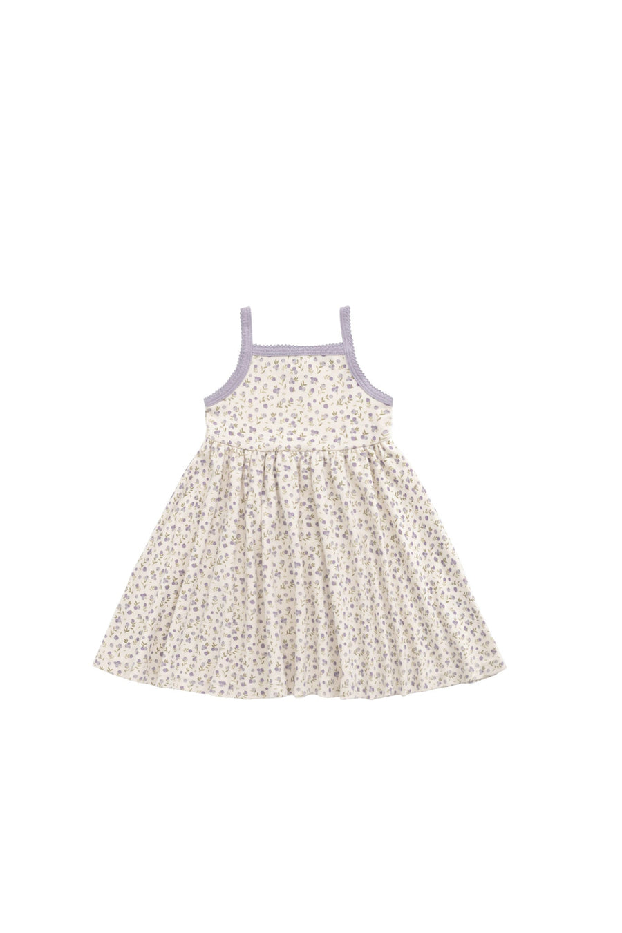 Organic Cotton Samantha Dress - Blueberry Field Raindrops Childrens Dress from Jamie Kay Australia