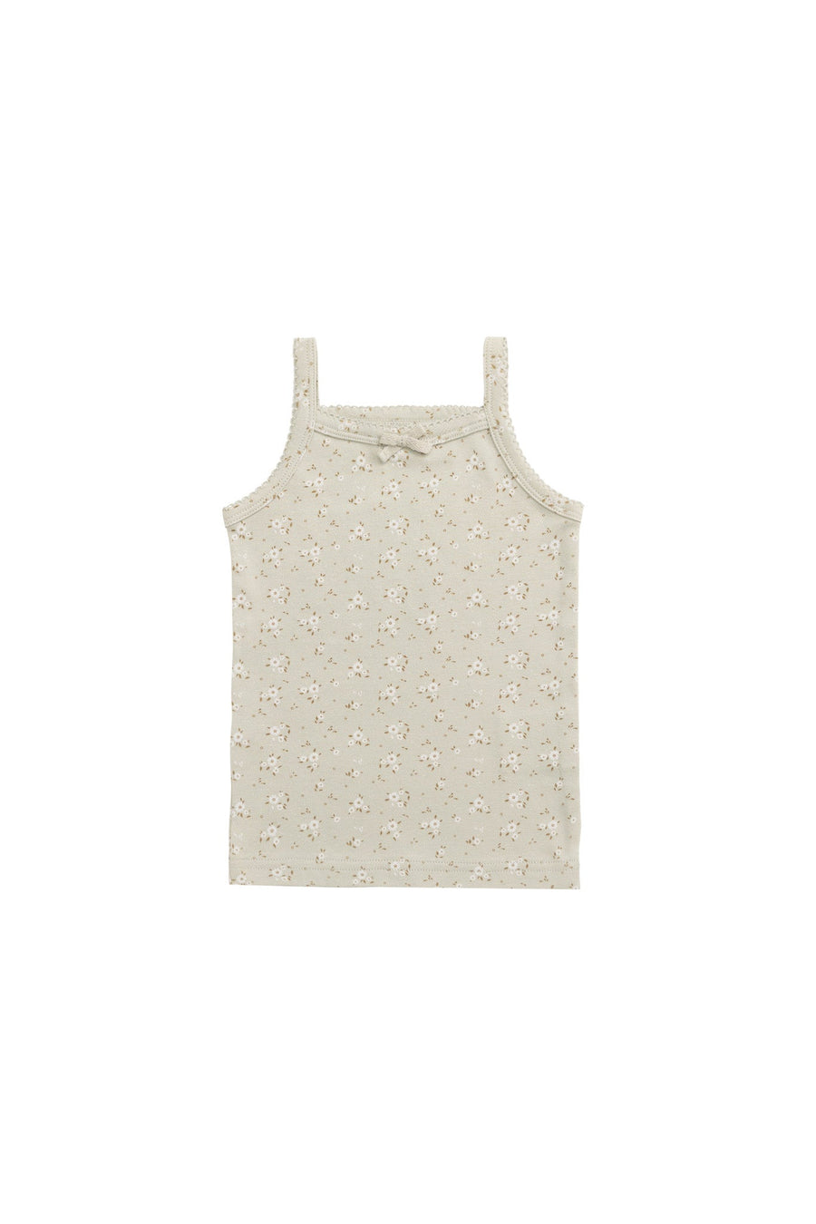 Organic Cotton Singlet - Lulu Honeydew Childrens Singlet from Jamie Kay Australia