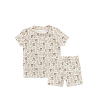 Organic Cotton Skye Pyjama Short Sleeve Set - Charlie's Backyard Childrens Pyjama from Jamie Kay Australia