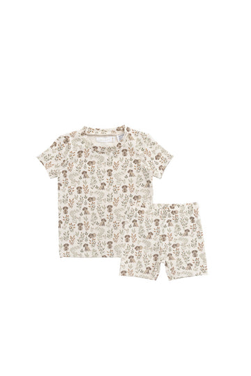 Organic Cotton Skye Pyjama Short Sleeve Set - Charlie's Backyard Childrens Pyjama from Jamie Kay Australia