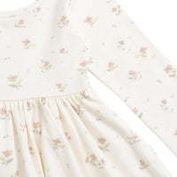 Organic Cotton Tallulah Dress - Emilia Egret Childrens Dress from Jamie Kay Australia