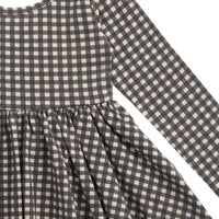 Organic Cotton Tallulah Dress - Mini Gingham Bistre Childrens Dress from Jamie Kay Australia