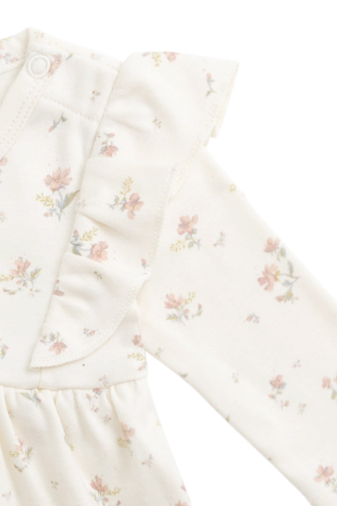 Organic Cotton Vivienne Playsuit - Emilia Egret Childrens Playsuit from Jamie Kay Australia