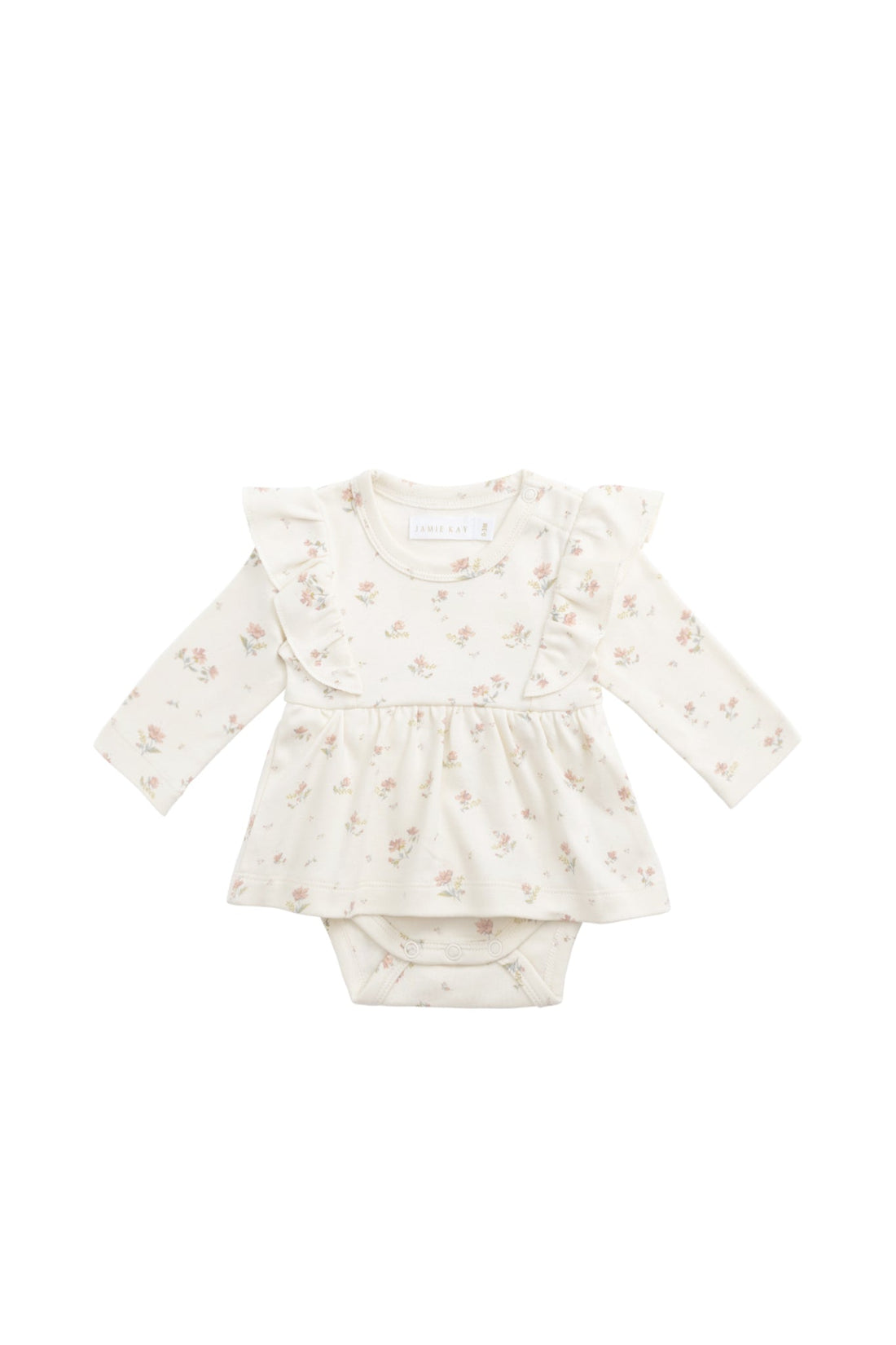 Organic Cotton Vivienne Playsuit - Emilia Egret Childrens Playsuit from Jamie Kay Australia