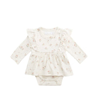 Organic Cotton Vivienne Playsuit - Emilia Egret Childrens Playsuit from Jamie Kay Australia