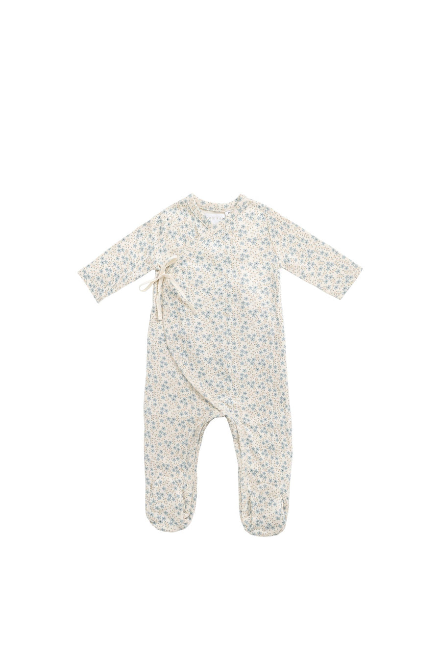 Organic Cotton Wrap Onepiece - Adnola Floral Childrens Onepiece from Jamie Kay Australia