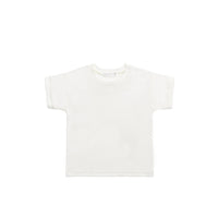 Pima Cotton Eddie Tee - Parchment Childrens Top from Jamie Kay Australia