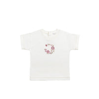 Pima Cotton Mimi Top - Parchment Wreath Childrens Top from Jamie Kay Australia