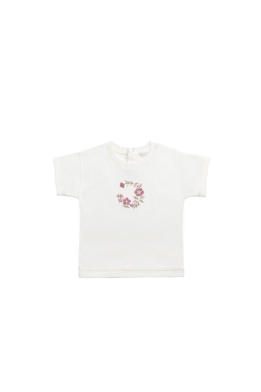 Pima Cotton Mimi Top - Parchment Wreath Childrens Top from Jamie Kay Australia