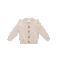 Rosie Cardigan - Oatmeal Marle Childrens Cardigan from Jamie Kay Australia