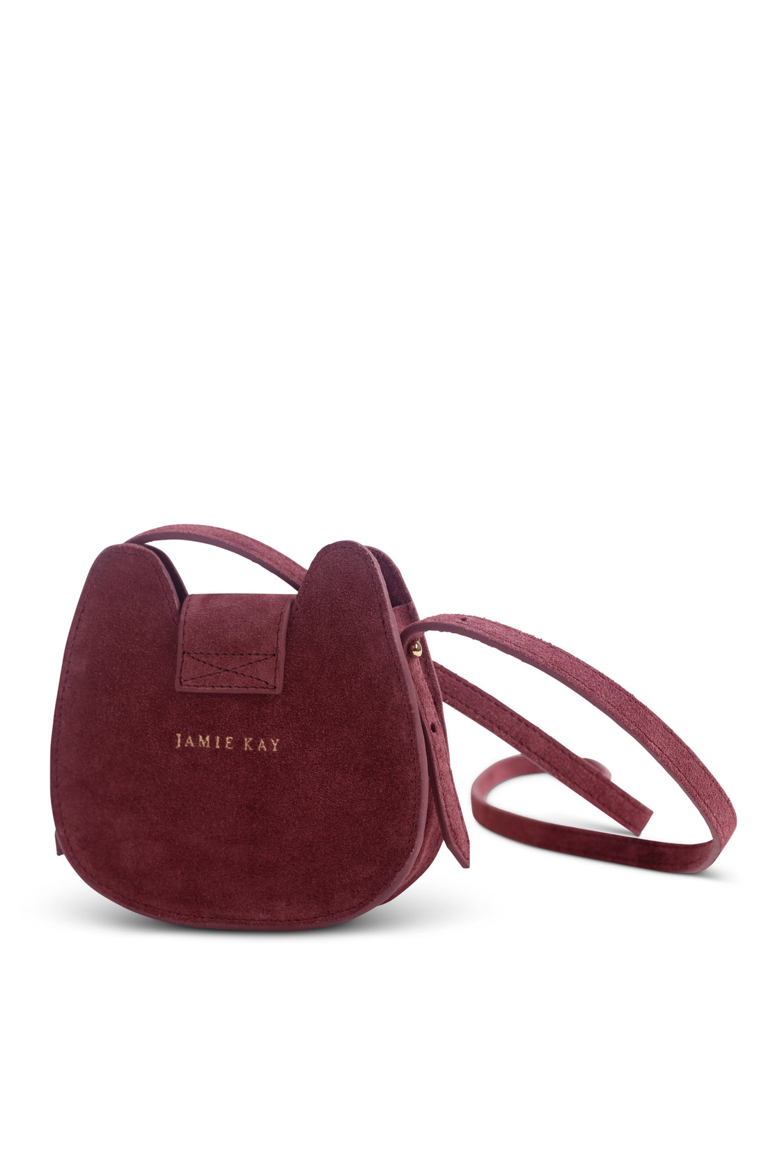 Jamie Kay Leather Shoulder Bag - Plum Pink Childrens Bag from Jamie Kay Australia