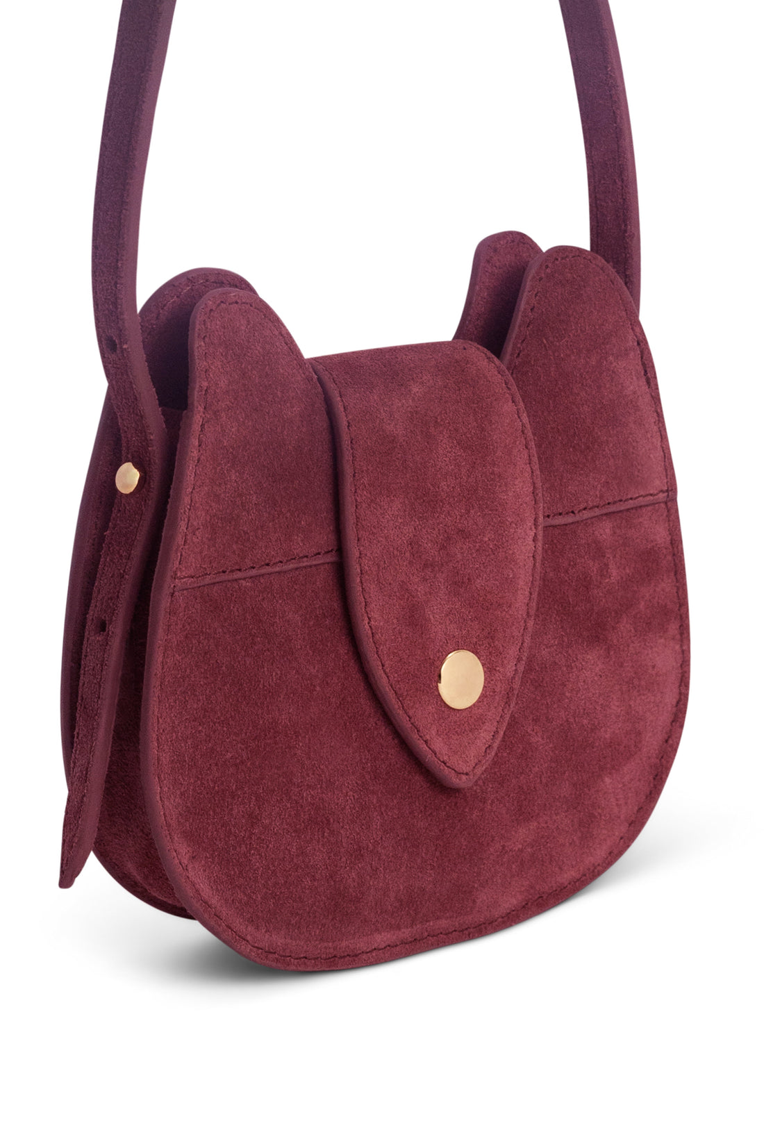 Jamie Kay Leather Shoulder Bag - Plum Pink Childrens Bag from Jamie Kay Australia