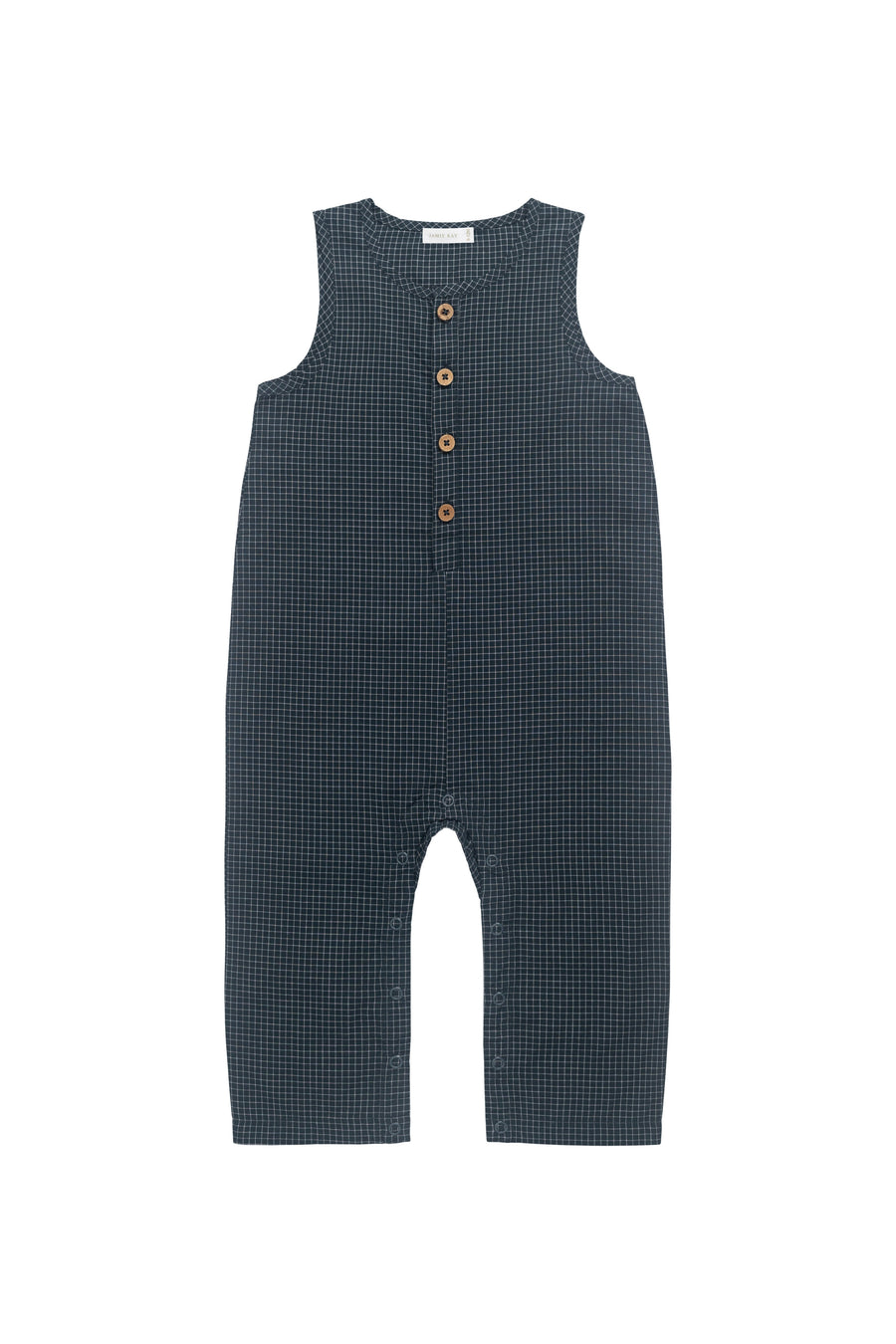 Organic Cotton Milo Jumpsuit - Forest Grid Childrens Jumpsuit from Jamie Kay Australia