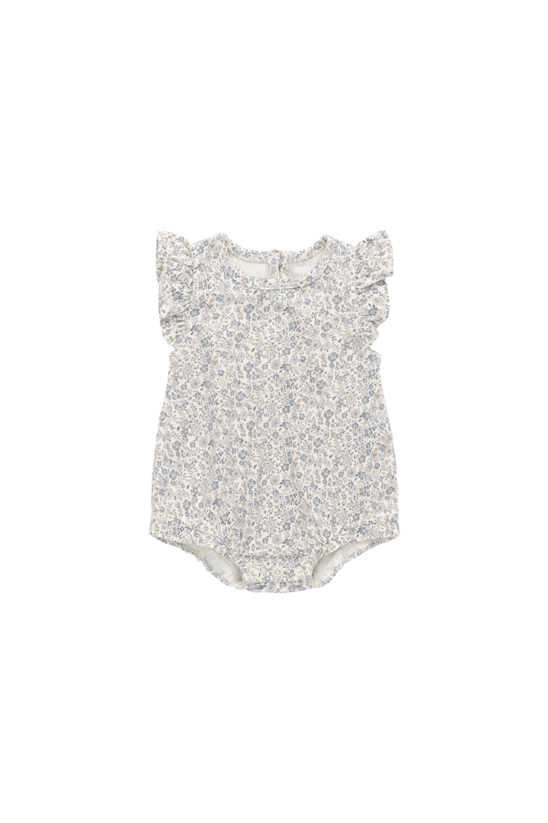 Organic Cotton Adrienne Playsuit - Tully Grey Childrens Playsuit from Jamie Kay Australia