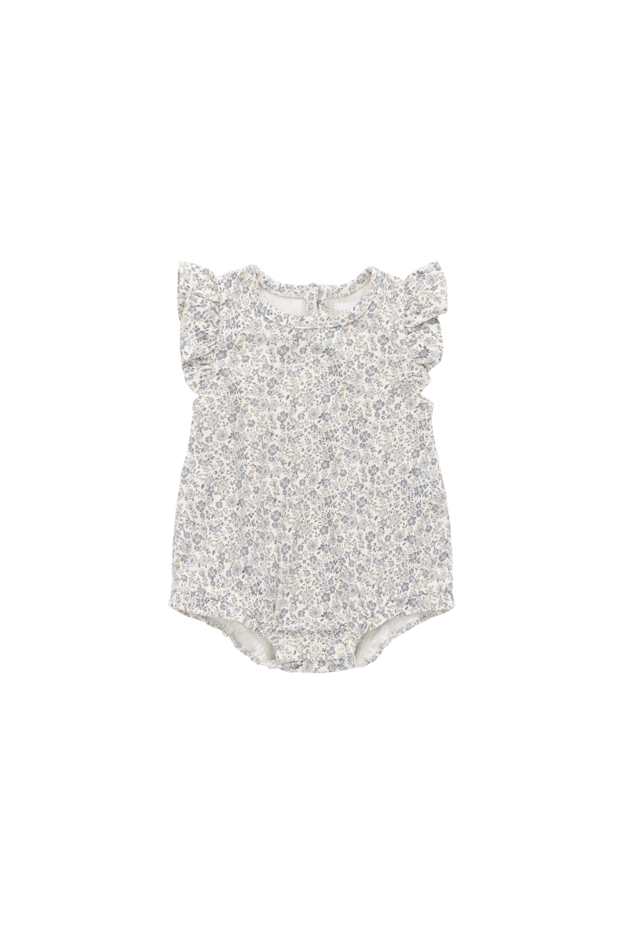 Organic Cotton Adrienne Playsuit - Tully Grey Childrens Playsuit from Jamie Kay Australia