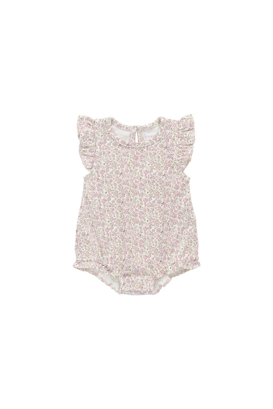 Organic Cotton Adrienne Playsuit - Tully Mauve Childrens Playsuit from Jamie Kay Australia