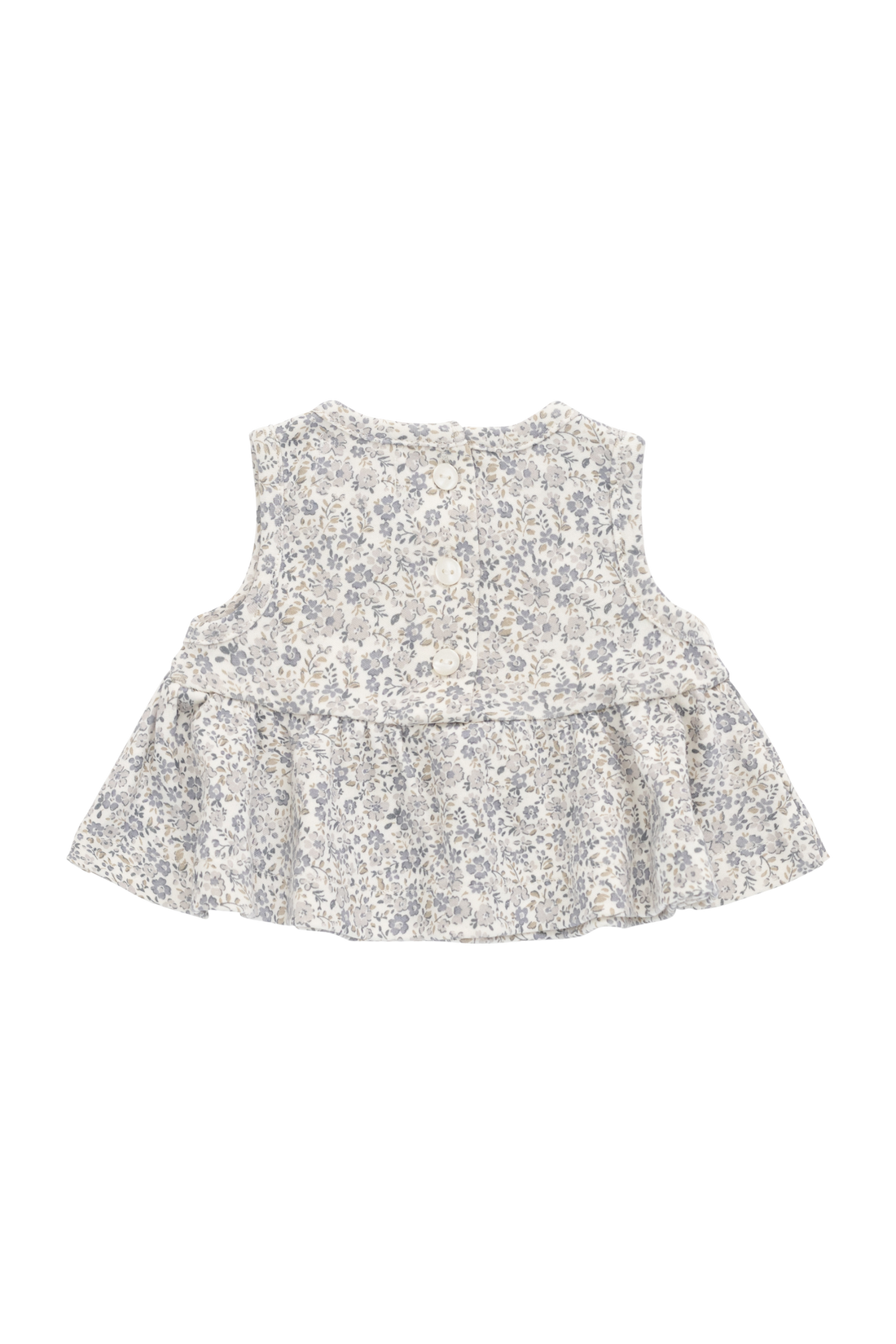 Organic Cotton Adrienne Top - Tully Grey Childrens Top from Jamie Kay Australia