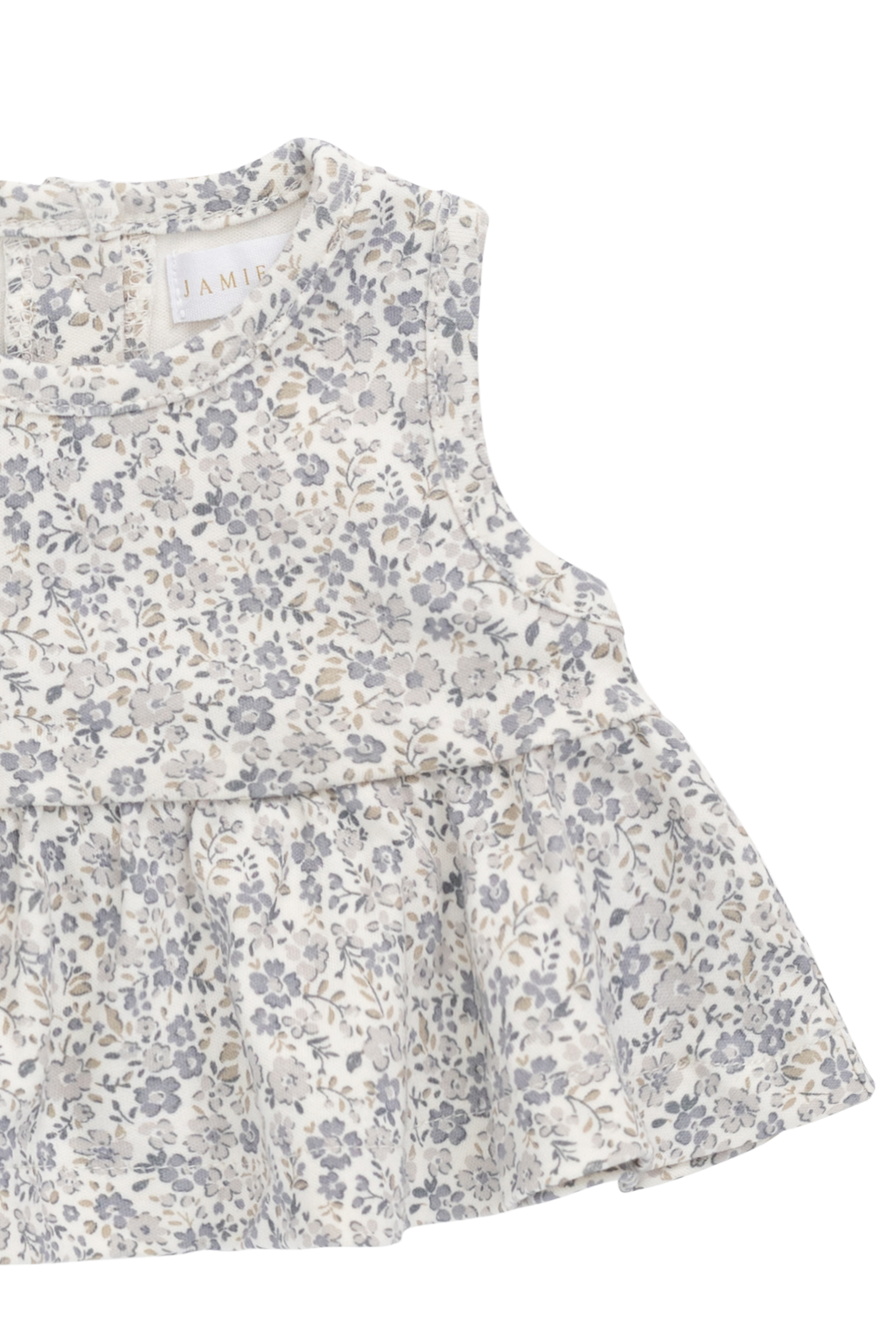 Organic Cotton Adrienne Top - Tully Grey Childrens Top from Jamie Kay Australia