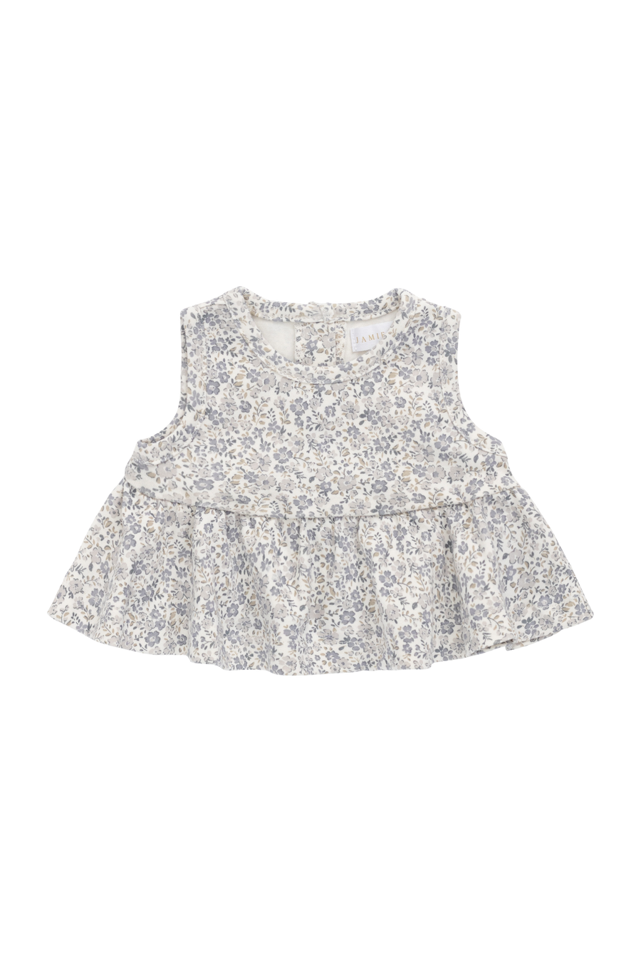 Organic Cotton Adrienne Top - Tully Grey Childrens Top from Jamie Kay Australia