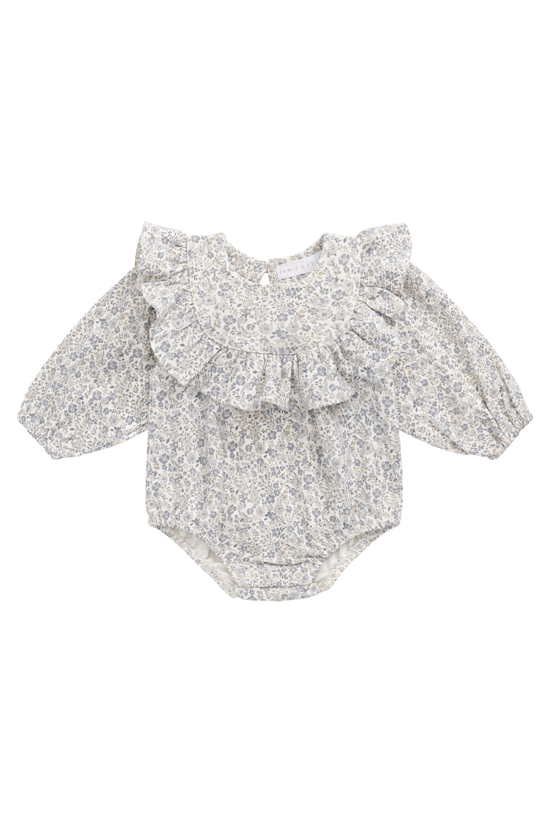 Organic Cotton Aurora Playsuit - Tully Grey Childrens Playsuit from Jamie Kay Australia