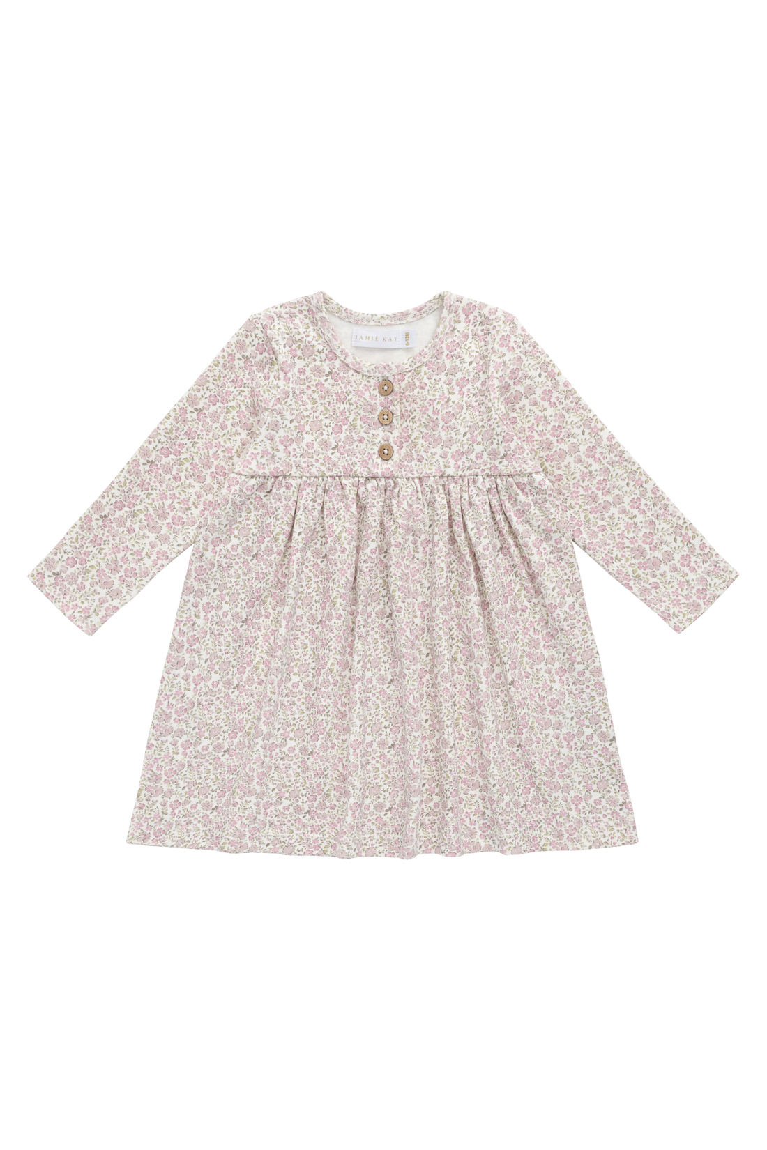 Organic Cotton Bridget Dress - Tully Mauve Childrens Dress from Jamie Kay Australia
