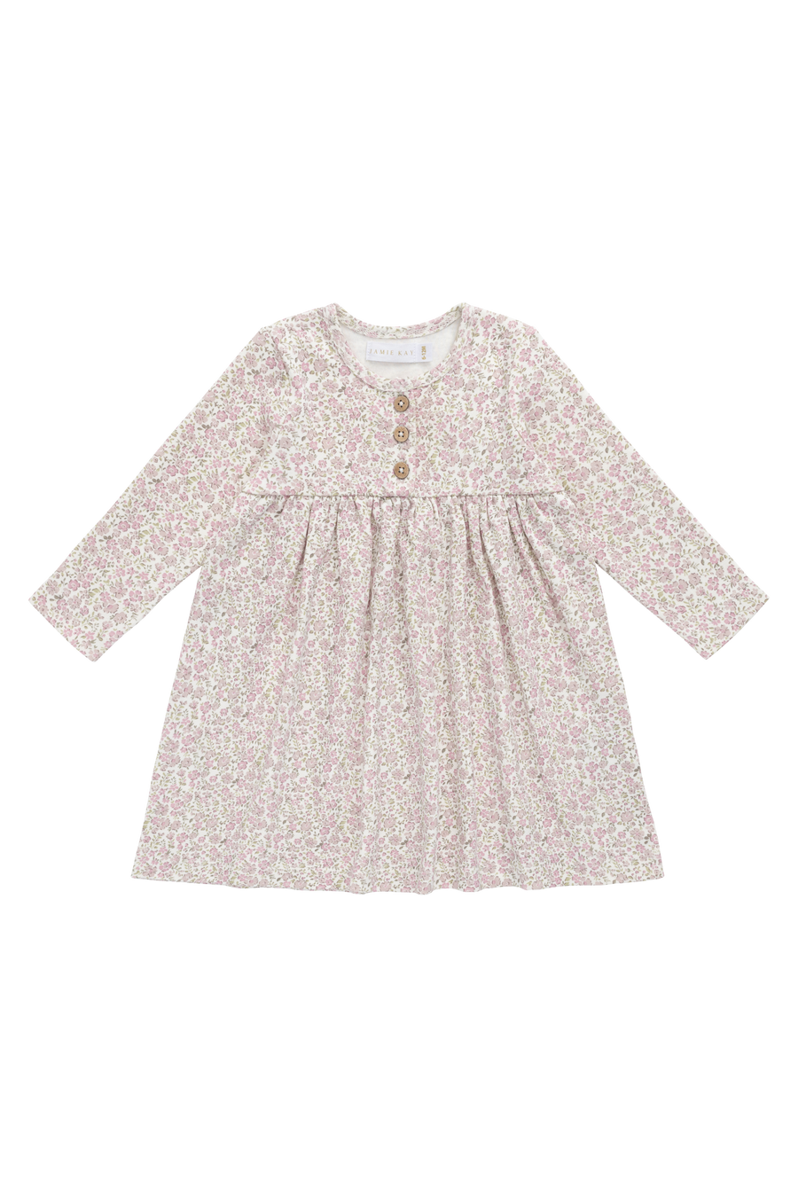 Organic Cotton Bridget Dress - Tully Mauve Childrens Dress from Jamie Kay Australia