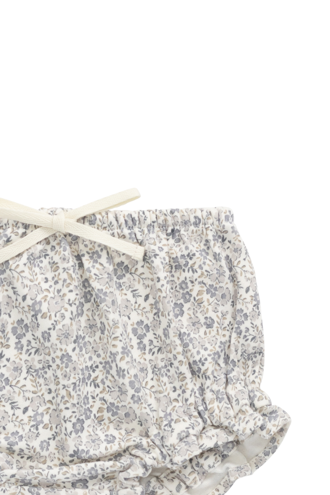 Organic Cotton Frill Bloomer - Tully Grey Childrens Bloomer from Jamie Kay Australia