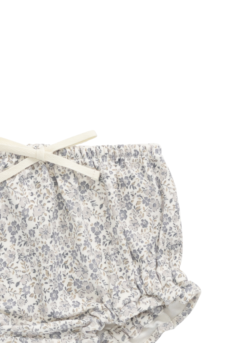 Organic Cotton Frill Bloomer - Tully Grey Childrens Bloomer from Jamie Kay Australia