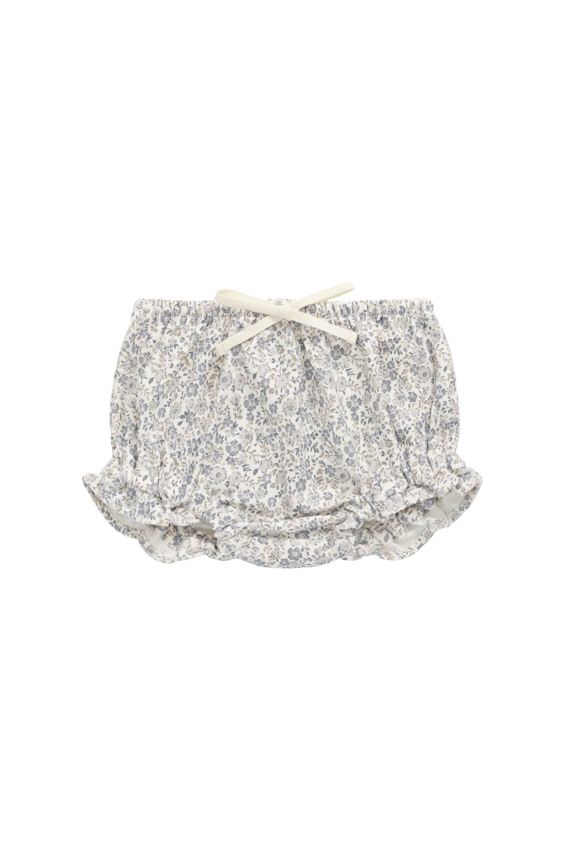 Organic Cotton Frill Bloomer - Tully Grey Childrens Bloomer from Jamie Kay Australia