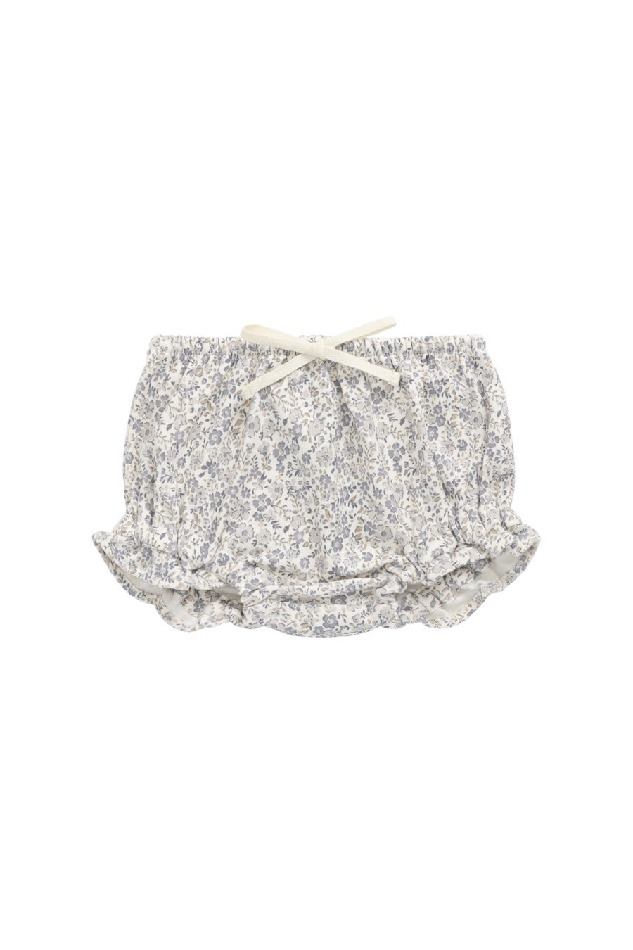 Organic Cotton Frill Bloomer - Tully Grey Childrens Bloomer from Jamie Kay Australia