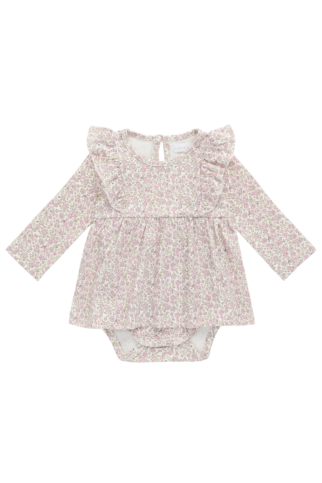Organic Cotton Vivienne Playsuit - Tully Mauve Childrens Playsuit from Jamie Kay Australia