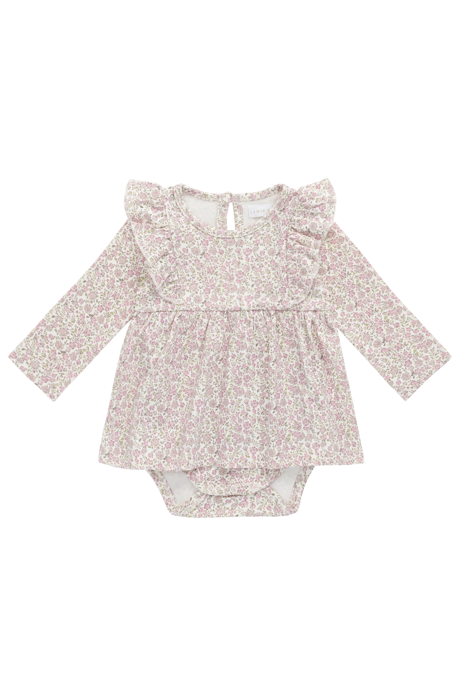 Organic Cotton Vivienne Playsuit - Tully Mauve Childrens Playsuit from Jamie Kay Australia