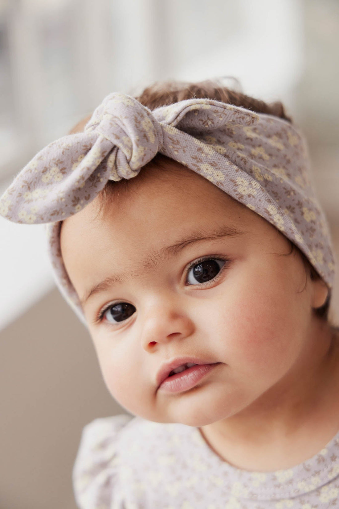 Organic Cotton Headband - Rosalie Field Raindrop Childrens Headband from Jamie Kay Australia