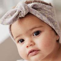 Organic Cotton Headband - Rosalie Field Raindrop Childrens Headband from Jamie Kay Australia