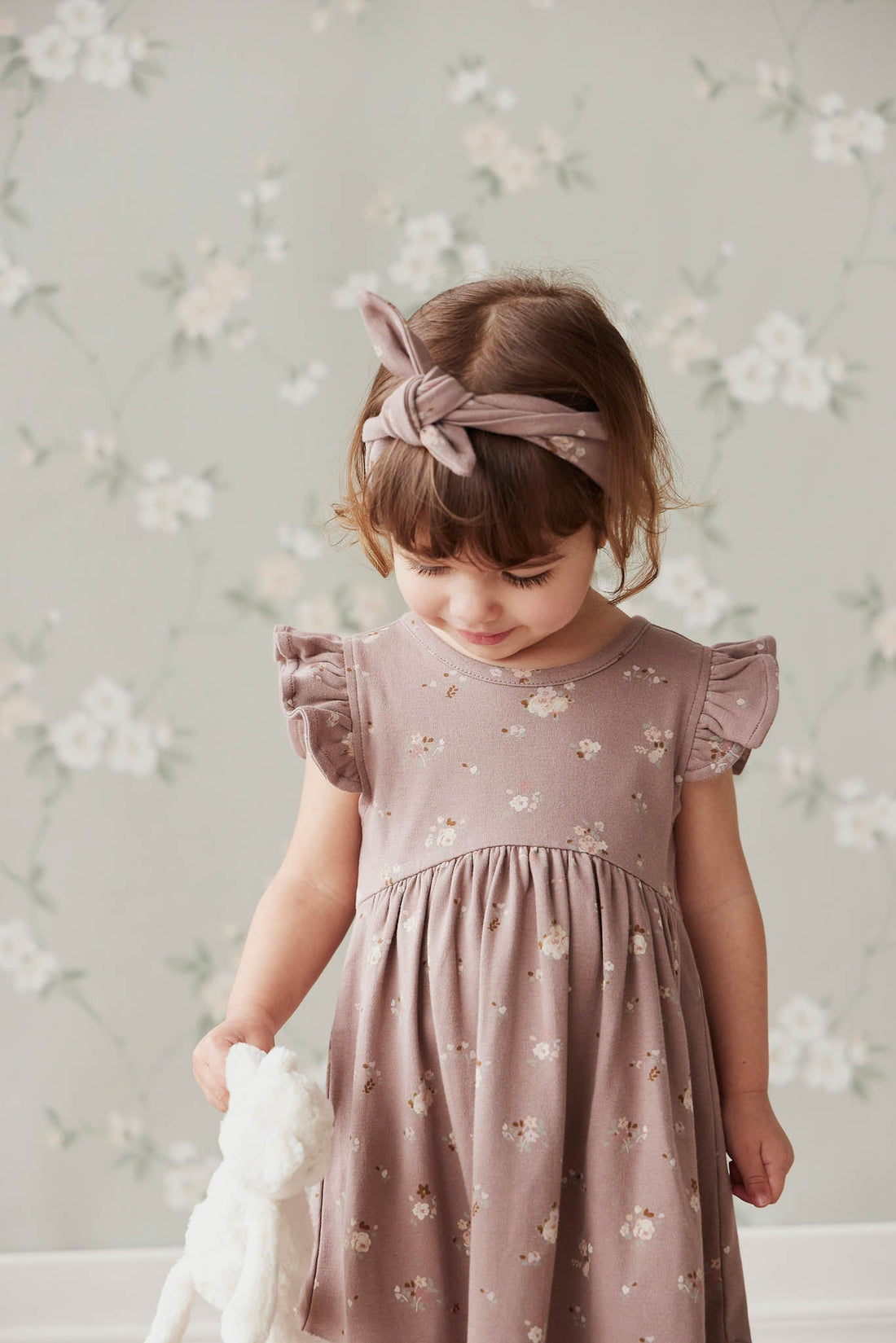 Organic Cotton Headband - Petite Fleur Antler Childrens Headband from Jamie Kay Australia