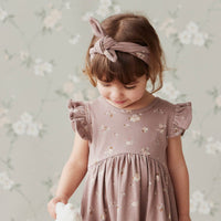 Organic Cotton Headband - Petite Fleur Antler Childrens Headband from Jamie Kay Australia