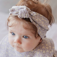 Organic Cotton Headband - Rosalie Field Raindrop Childrens Headband from Jamie Kay Australia