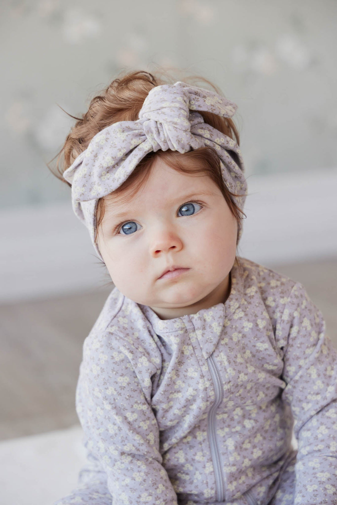 Organic Cotton Headband - Rosalie Field Raindrop Childrens Headband from Jamie Kay Australia