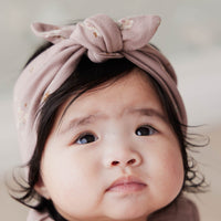 Organic Cotton Headband - Petite Fleur Antler Childrens Headband from Jamie Kay Australia