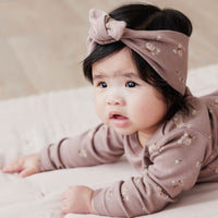 Organic Cotton Headband - Petite Fleur Antler Childrens Headband from Jamie Kay Australia