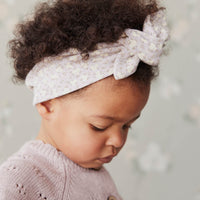 Organic Cotton Headband - Rosalie Field Raindrop Childrens Headband from Jamie Kay Australia