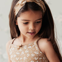 Organic Cotton Headband - Rosalie Field Caramel Childrens Headband from Jamie Kay Australia