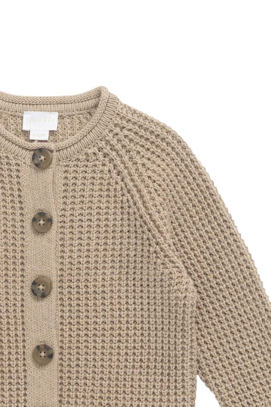 Lane Knit Cardigan - Sand Dune Marle Childrens Jumper from Jamie Kay Australia