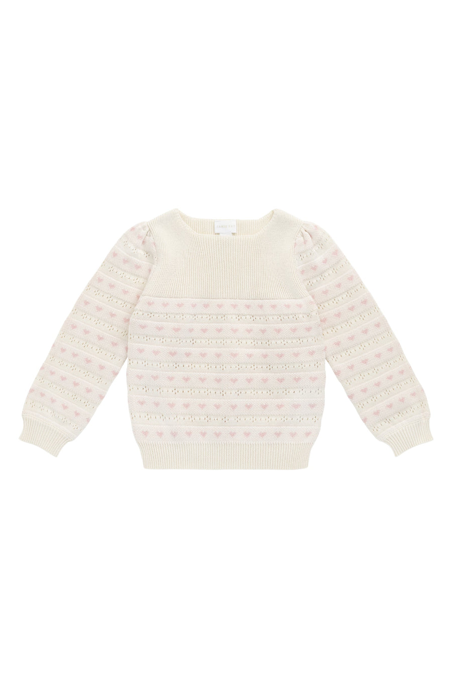 Norah Jumper - Norah Jacquard Tofu Childrens Top from Jamie Kay Australia