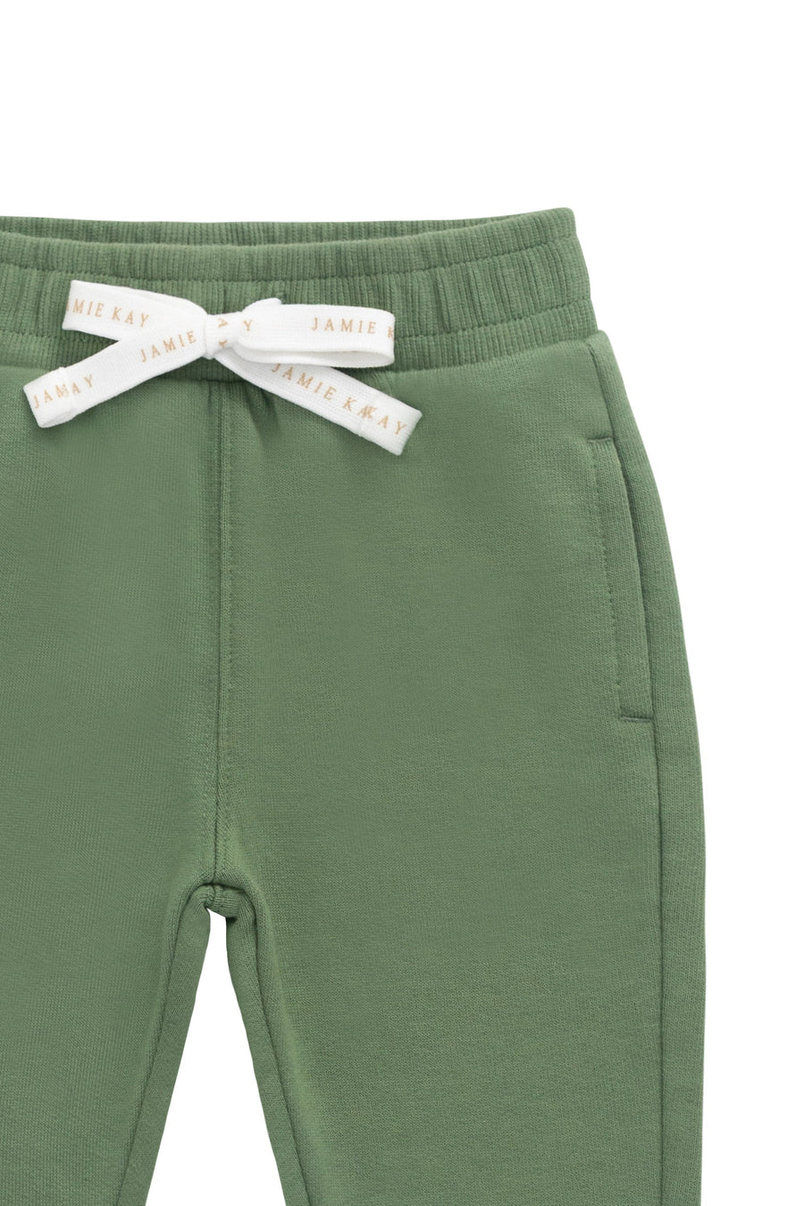 Organic Cotton Dominic Track Pant - Snow Pea Childrens Pant from Jamie Kay Australia