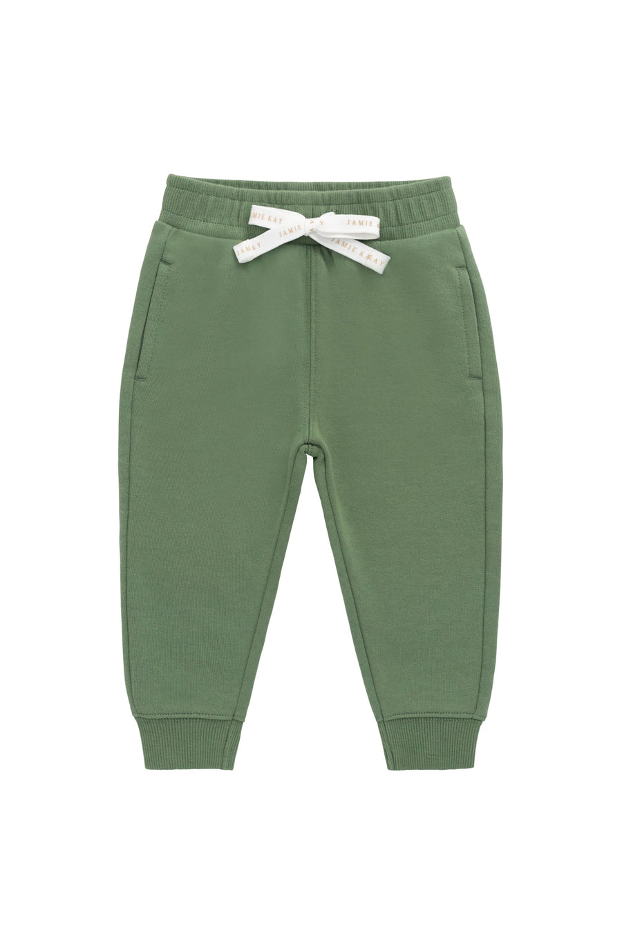 Organic Cotton Dominic Track Pant - Snow Pea Childrens Pant from Jamie Kay Australia