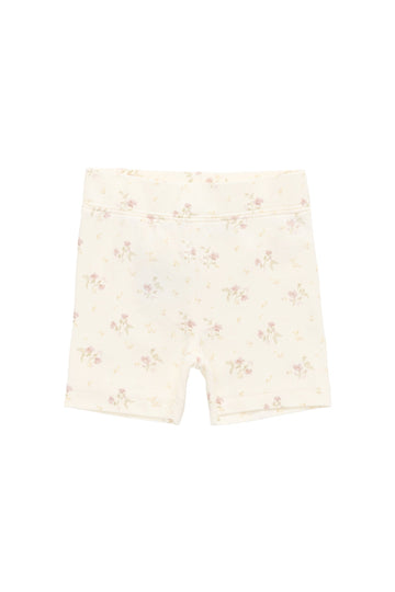 Organic Cotton Everyday Bike Short - Thelma Parchment Childrens Short from Jamie Kay Australia